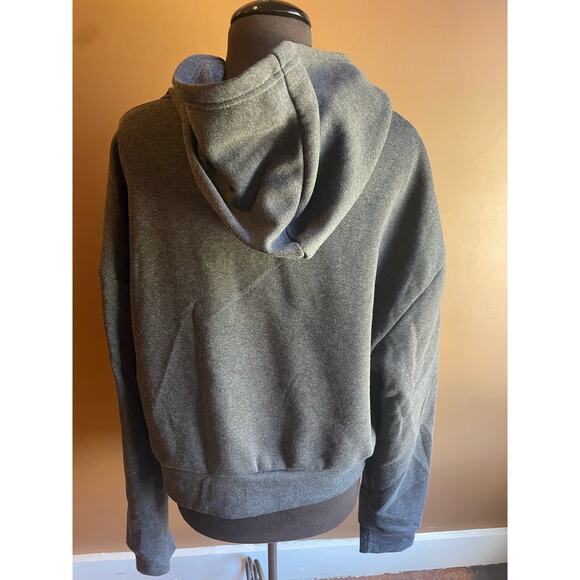 Women's Plus 3X Gray Hoodie Jacket Full Zip GUC - Picture 2 of 7